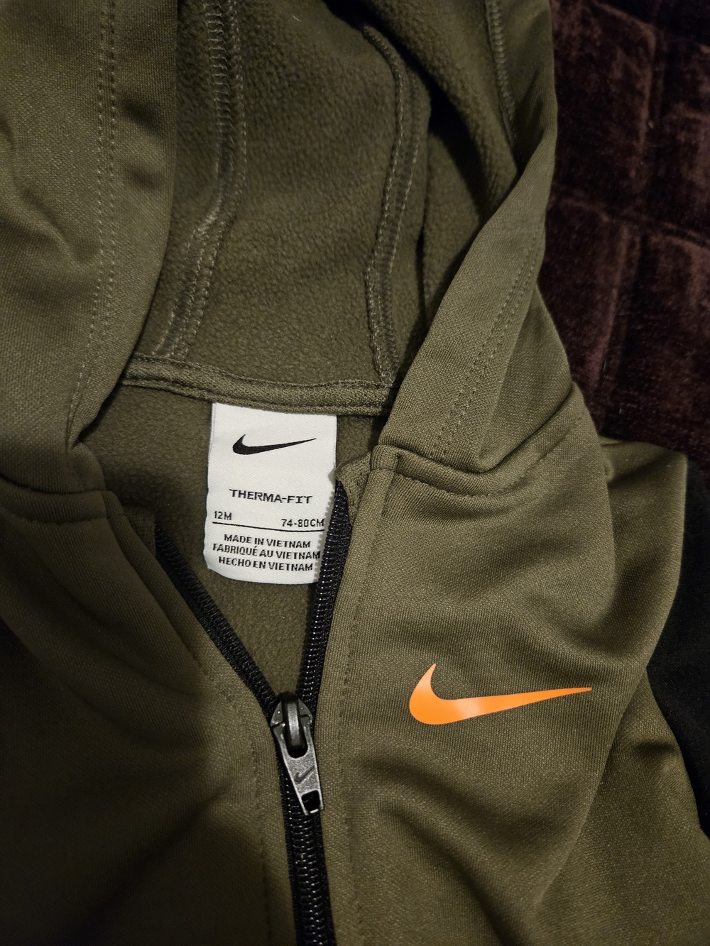 Nike Therma-Fit Olive & Black Baby Jogger Set - Picture 4 of 4